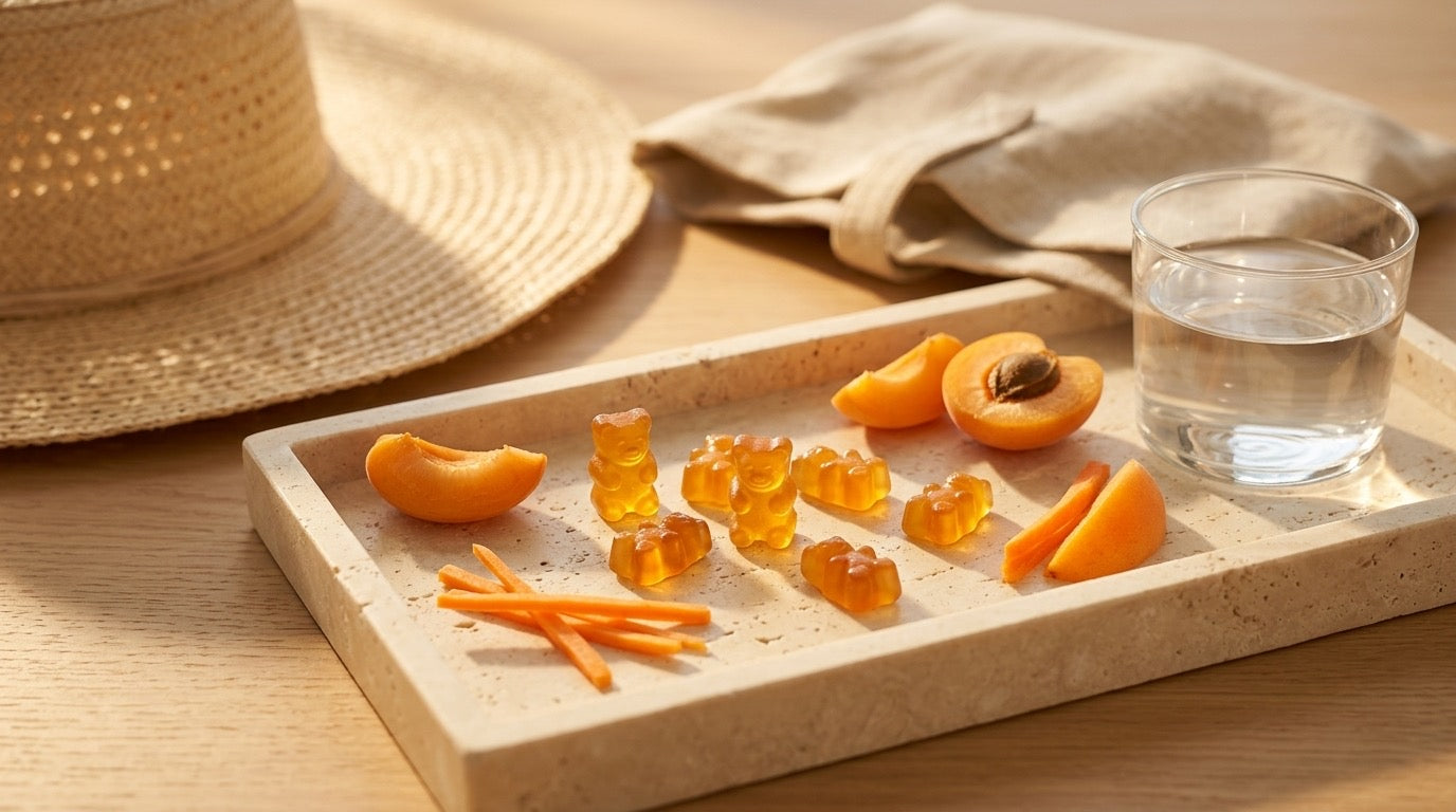 Gummies oursons orange ambré pour préparer une routine glow avant les vacances Image