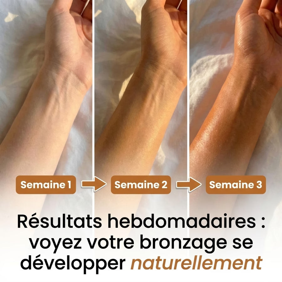 Gummies autobronzants Sunara - routine bronzage naturel