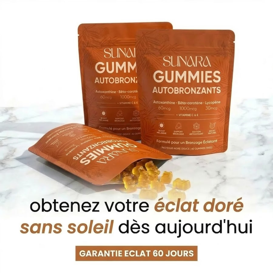 Gummies autobronzants Sunara - détails du produit