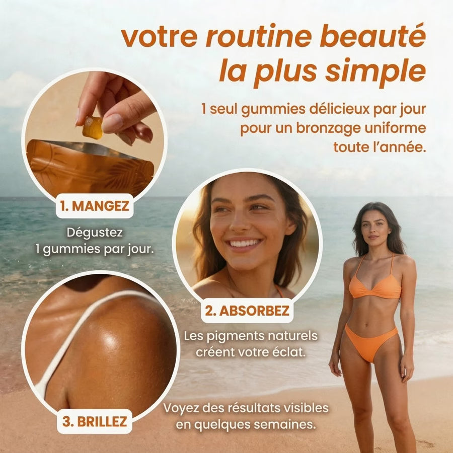 Gummies autobronzants Sunara - présentation de la formule